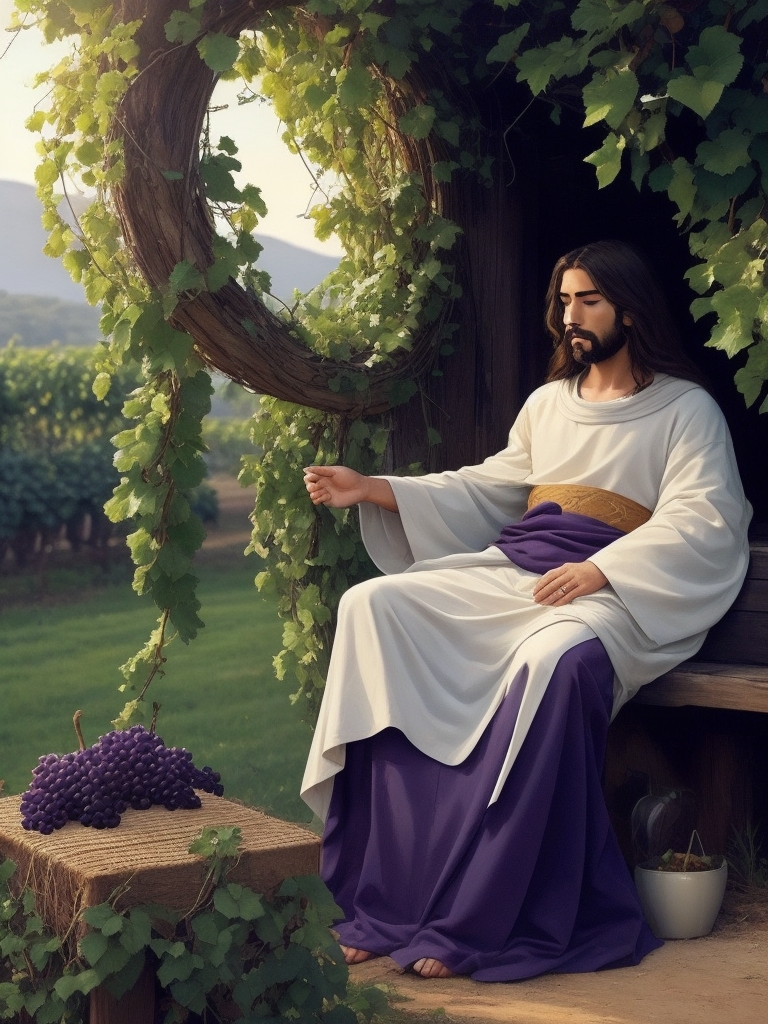 DreamShaper_v7_Immerse_yourself_in_the_peaceful_image_of_Jesus_1 João 15 - Relacionamentos e Responsabilidades