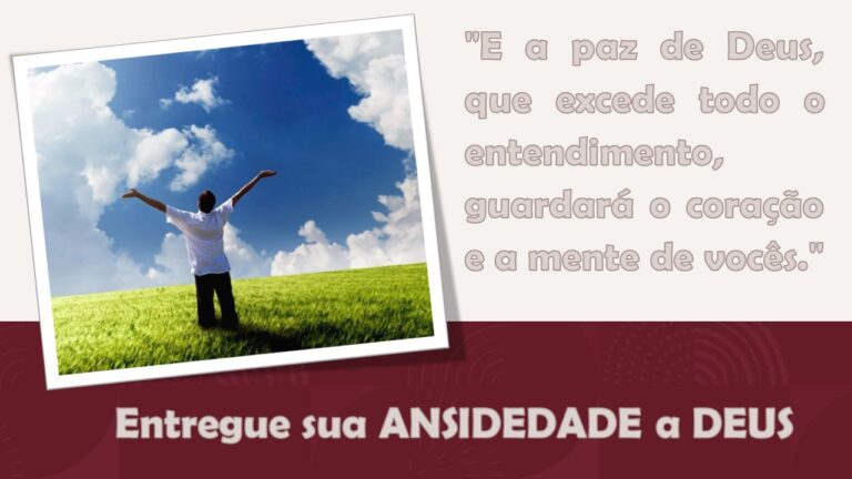 O AMOR de Deus pode curar a nossa Ansiedade