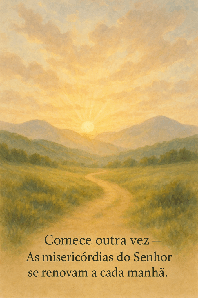 Devocional - Começe outra vez