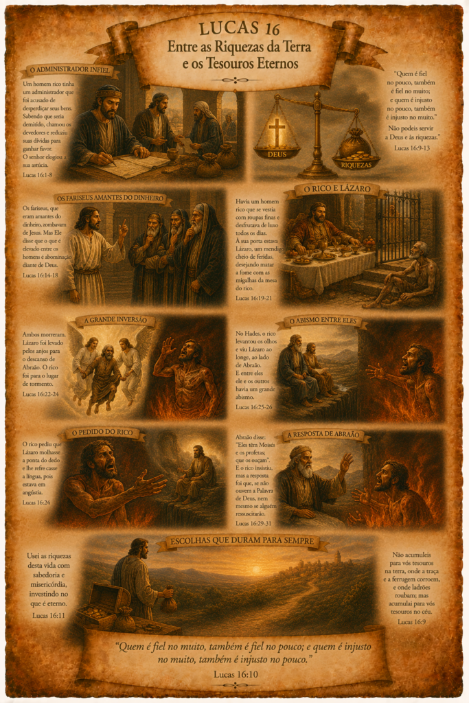 Capítulo 16 — Entre as Riquezas da Terra e os Tesouros Eternos